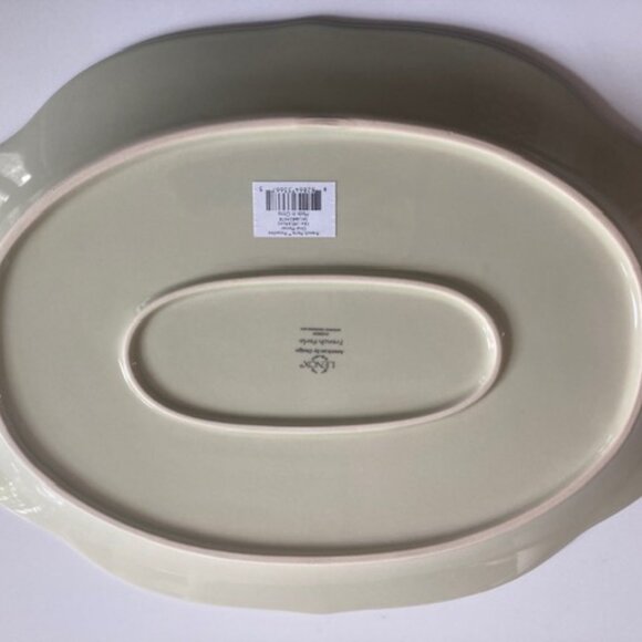 Lenox French Perle Oval Platter: Pistachio - Picture 2 of 2